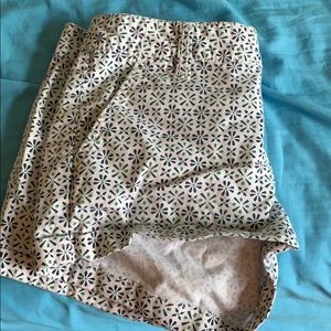 White and green shorts!